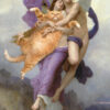 William-Adolphe Bouguereau. The Abduction of Psyche and the Fat Cat poster