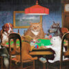 C.M. Coolidge, Dogs and Cats Playing Poker. Jigsaw Puzzle