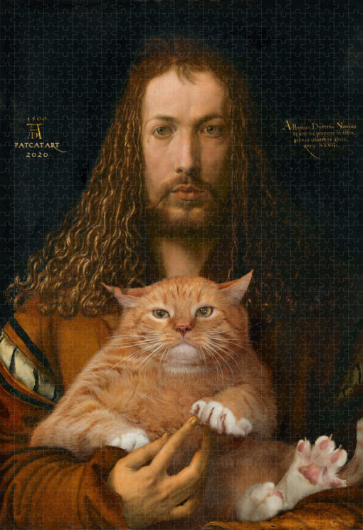 Albrecht Dürer, Self-portrait with the furball. Jigsaw Puzzle