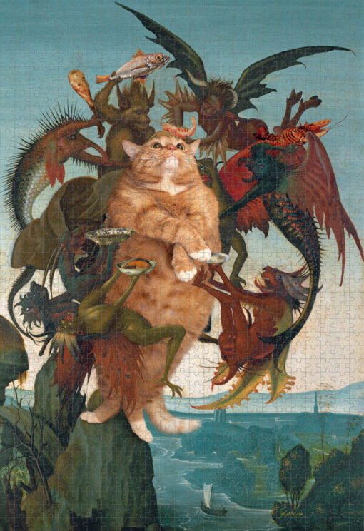 Michelangelo. The Temptation of the Fat Cat. Jigsaw Puzzle