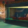 Edward Hopper. Nighthawks and Nightcat. Jigsaw Puzzle