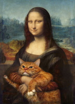 Leonardo da Vinci, Mona Lisa, True version postcard